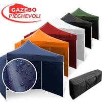 Gazebo pieghevole 3x3 bianco estendibile chiosco