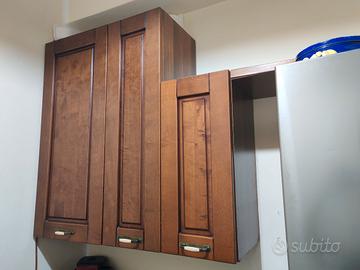 Pensili cucina in legno – 3 ante