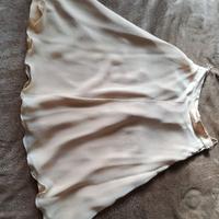 Elegante gonna in raso e chiffon