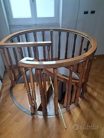 Scala a chiocciola in noce