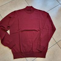 Maglia lupetto uomo bordeaux