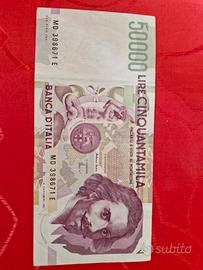Banconota da 50000 lire Bernini 