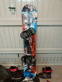 Tavola snowboard elan e scarponi salomon