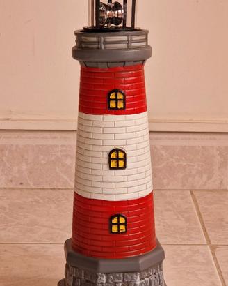 Faro in miniatura alto circa 37 cm con luce  a led