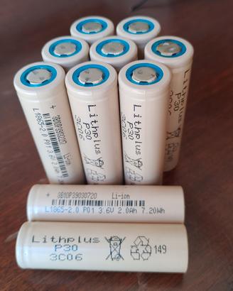 Batterie 18650 Litio 2000mA