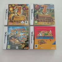 LOTTO 4 giochi x Nintendo DS come nuovi