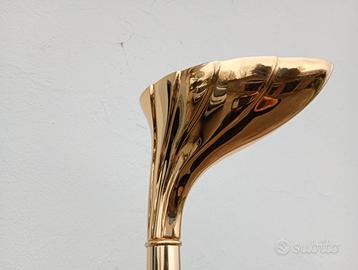 Lampada da terra Frattini anni 80 in ottone