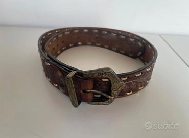 Cintura El Charro vintage anni 80 cuoio USA 4cm