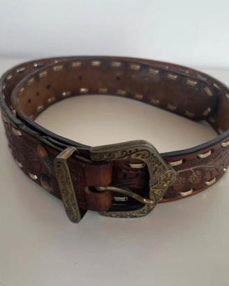 Cintura El Charro vintage anni 80 cuoio USA 4cm