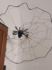 Decorazione Halloween Ragnatela con ragno
