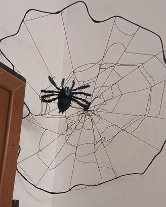 Decorazione Halloween Ragnatela con ragno
