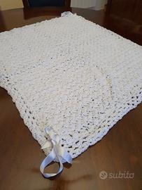 Copertina neonato colore panna acrilico