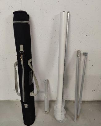 Telo PVC pubblicitario struttura alluminio x FIERE