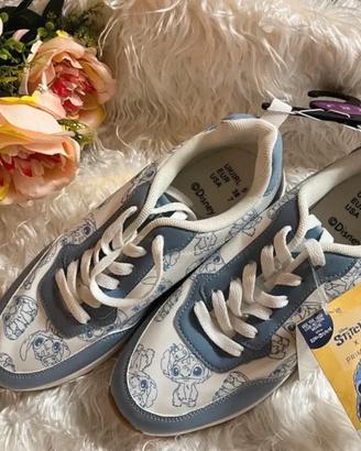 Scarpe Disney Stitch sneakers bianche e blu Tg. 38