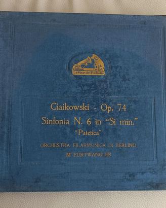 Cofanetto 78giri Sinfonia "Patetica" Ciaikowski
