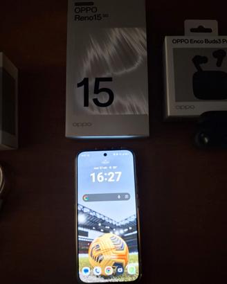 OPPO Reno 15 5G + Enco Buds3 Pro + Caricatore 80W