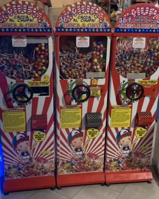 Tre pezzi distributore palline e chupa chups