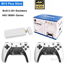 Console gamestick videogiochi 2 controller hdmi