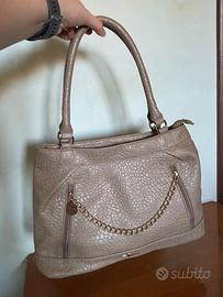 Borsa a spalla Segue Beige Donna Simil Pelle