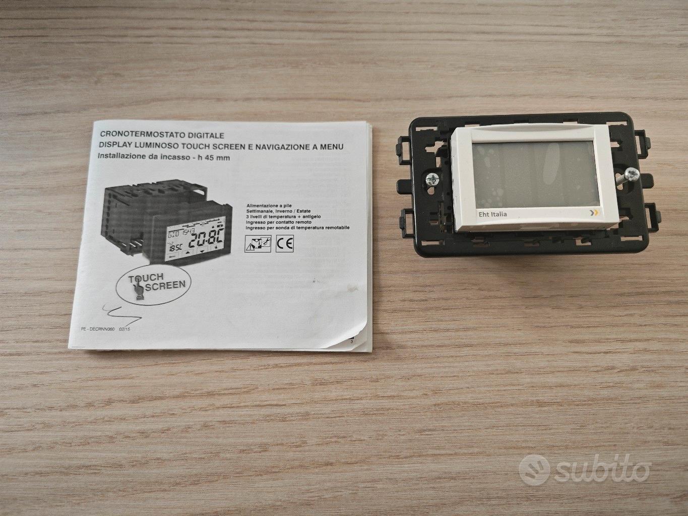 cronotermostato Digitale touch screen da incasso