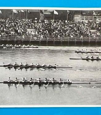 figurina EIGHT OTTO 113 ROWING OLYMPIA BERLIN 1936