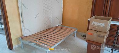 Rete letto ortopedica + materasso 120x190