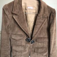 Giacca donna effetto velluto a coste