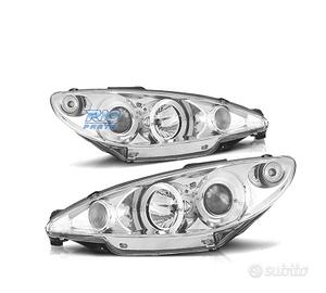 FARI PEUGEOT 206 CONNETTORE H4 98-08 OCCHI ANGEL C
