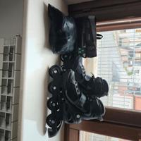 Pattini a rotelle neri con protezioni  OXELO