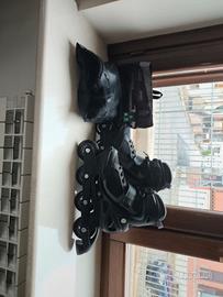 Pattini a rotelle neri con protezioni  OXELO