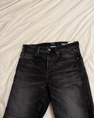 Bermuda Denim Replay Uomo-Nero(Nuovo)