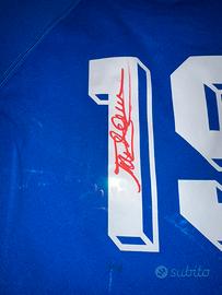 Maglia autografata Totò anni 90 notti azzurri