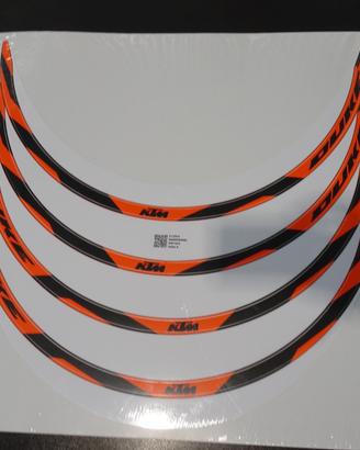 SET DI ADESIVI PER ANELLO DEL CERCHIO KTM
