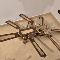 N.2 Ventilatori da soffitto con 4 punti luce