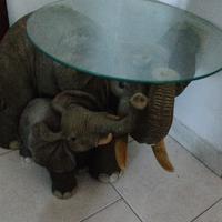 Elefantino con vetro, e elefantino arredo