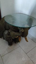 Elefantino con vetro, e elefantino arredo