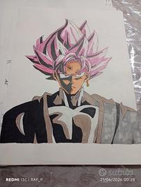 Disegno Black Goku fatto a mano