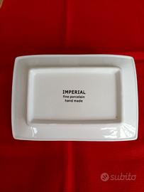 Piatto IMPERIAL in porcellana  hand made