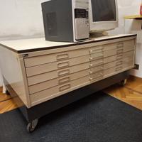 cassettiera metallica con ruote per ufficio