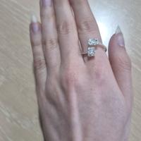 Anello diamante 2.09ct HRD E/F VVS Oro 14kt