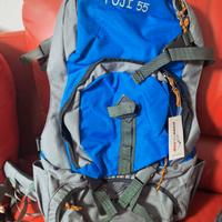 zaino trekking 55 litri NUOVO