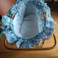 culla per neonato in vimini