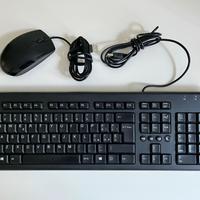 Tastiera + Mouse HP con filo