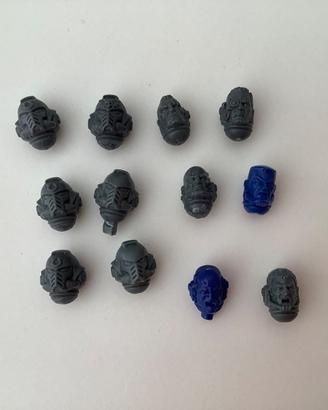 Space marine - elmetti - teste