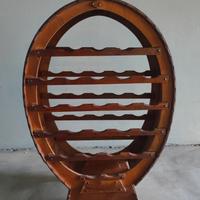 botte di legno porta bottiglie 
