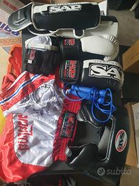 Set completo da Kickboxing Sap bambino + borsone 