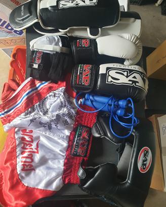 Set completo da Kickboxing Sap bambino + borsone 