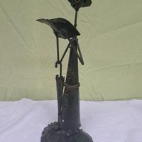 Scultura Vintage in Metallo Brutalista – Figura St