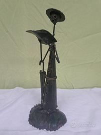 Scultura Vintage in Metallo Brutalista – Figura St