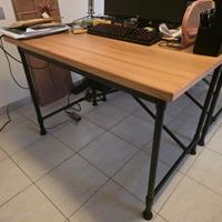 IKEA KULLABERG scrivania in legno e acciaio